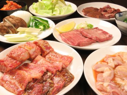 [소 돼지 코스】 요리 7 종 10 종 2H 음료 뷔페 5000 엔 (세금 포함)