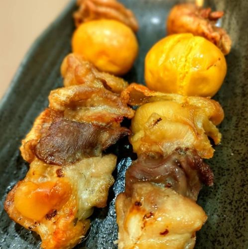 美唄やきとり 串2本580円→期間限定500円(税込)
