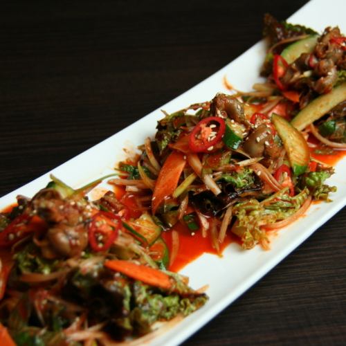 魷魚和蔬菜醬辣椒醬/峨螺和蔬菜醬蔬菜醬