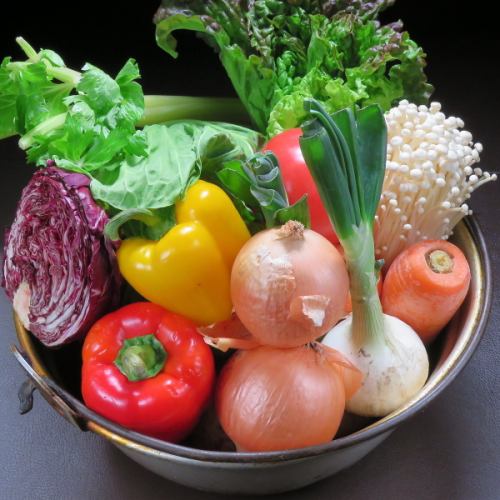 北海道から直送のお野菜を使用しております。