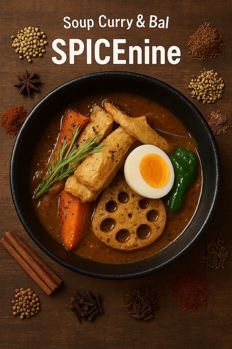 Enjoy Hokkaido's soup curry culture.The power of spices will warm you from the inside out.