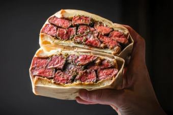 <Using milk rich bread> The Steak Sandwich 300g