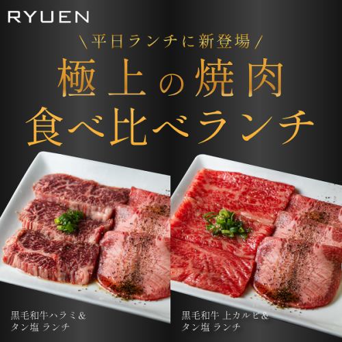 [New for weekday lunches] Enjoy two types of premium meat ★