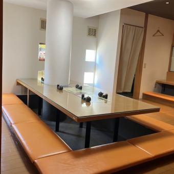 최대 8분 전후로 느긋하게 사용할 수 있는 파고타츠의 자리입니다.