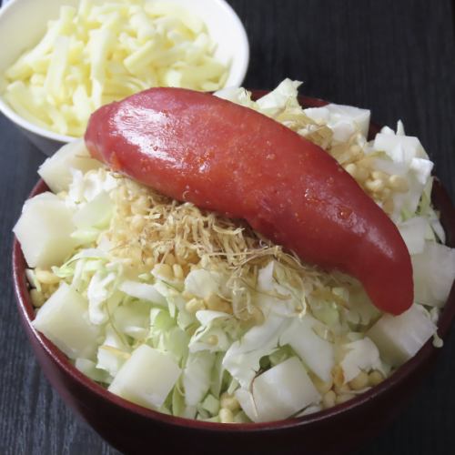 月島でも人気のメニューを【はるのや】スタイルで楽しめる『明太子もちチーズ』