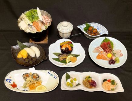 【2750엔 냄비 회석 코스】 <전 6품> +무제한 음료는 별도 주문 부탁드립니다.