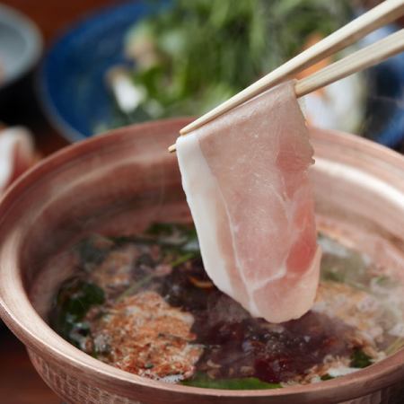 [Ibaraki Umakappe Course] 8 dishes including monkfish liver and herb pork sauce shabu-shabu, 2.5 hours all-you-can-drink, 4,000 yen