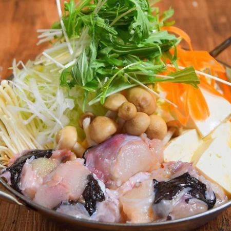[Ibaraki gourmet course] Ibaraki specialty monkfish hotpot and luxurious local menu 3 hours all-you-can-drink 9 dishes 5000 yen