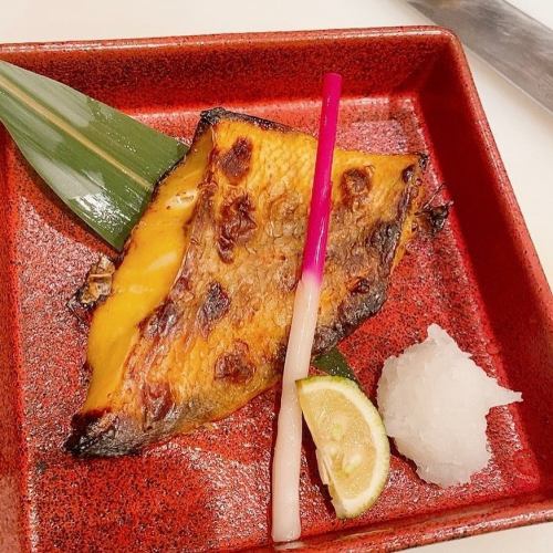 Grilled red fish with saikyo miso sauce