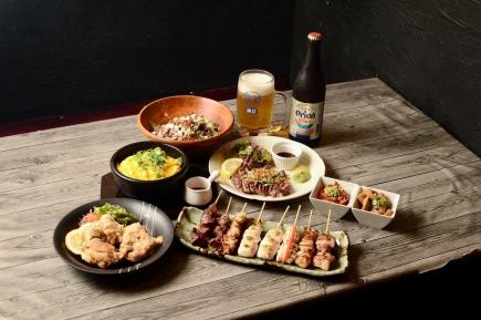 2時間飲み放題付き！全６品★へべれけ屋の宴会コース：3500円（税込）