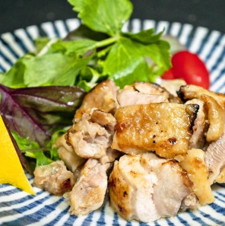 Grilled Shimanto chicken with salted jiuqu