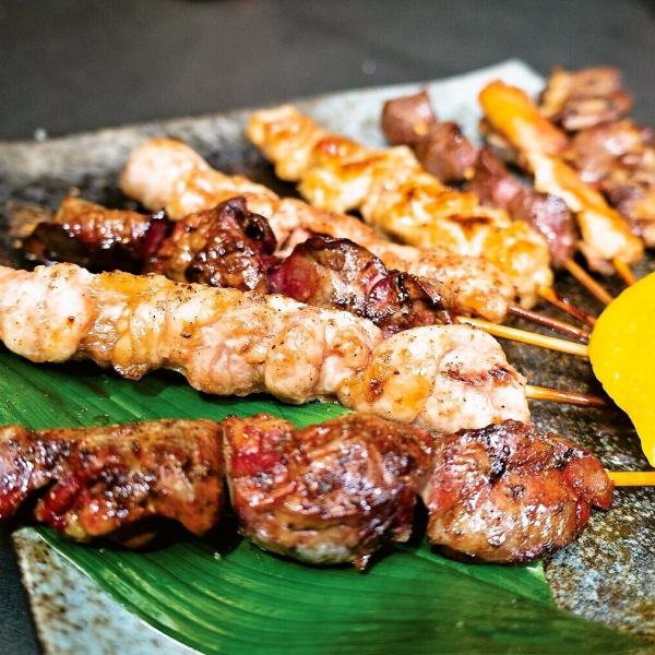 The skewers grilled with exquisite heat go great with sake! Various yakitori are available ◎