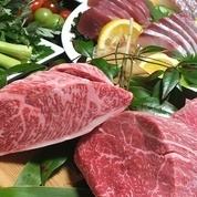 [Beef Steak x Fresh Sashimi from Kochi Prefecture] 5,000 yen (tax included) with 7 luxurious dishes and 2 hours of all-you-can-drink