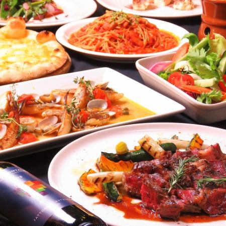 ★ [5,500 yen course] 7 dishes including ajillo, meat dishes, pasta, etc. + 120 minutes [all you can drink]