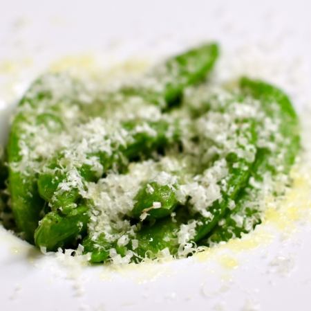 茹でスナップエンドウ