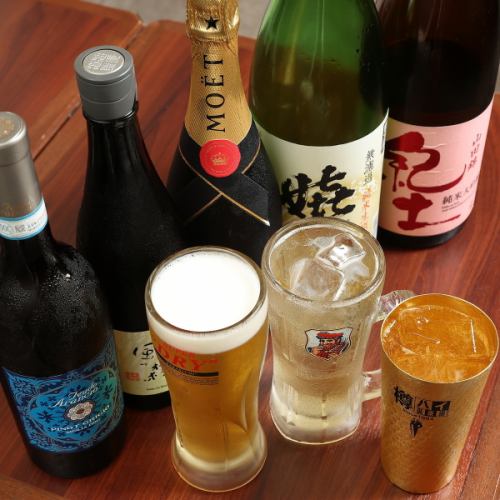 バリエーション豊富なお酒をご用意！日本酒は特におすすめです♪