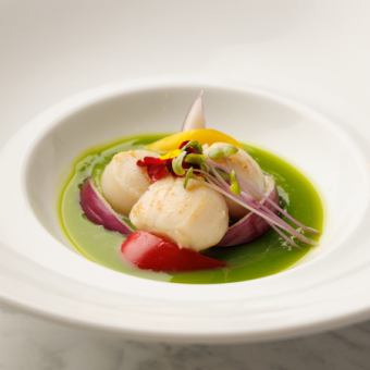 ホタテのひとくちムニエル