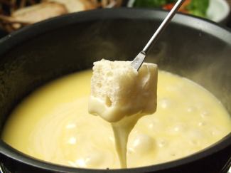 Sample Swiss cheese fondue