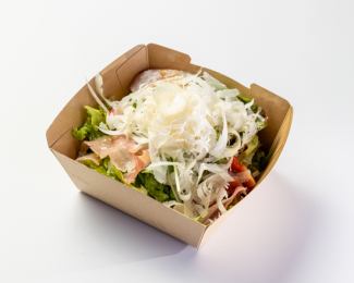 [Mini size] Caesar salad with freshly grated Parmesan cheese and prosciutto