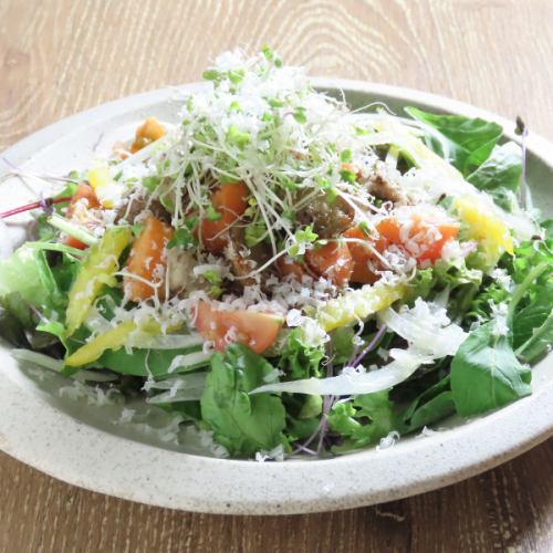 Burdock and carrot aglio e olio salad