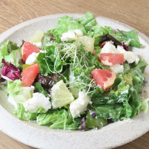 2種のグレープフルーツとストラッキーノチーズのサラダ