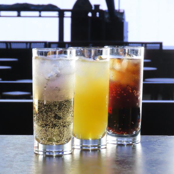 2時間制【飲み放題】。ドリンクは生ビールを含めた23種もあるからお好きなドリンクで愉しめちゃう♪