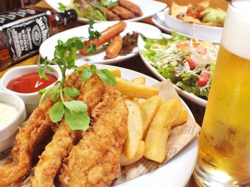2 hours all-you-can-drink + 4 dishes [Happy Refill Course] 3,300 yen (tax included)