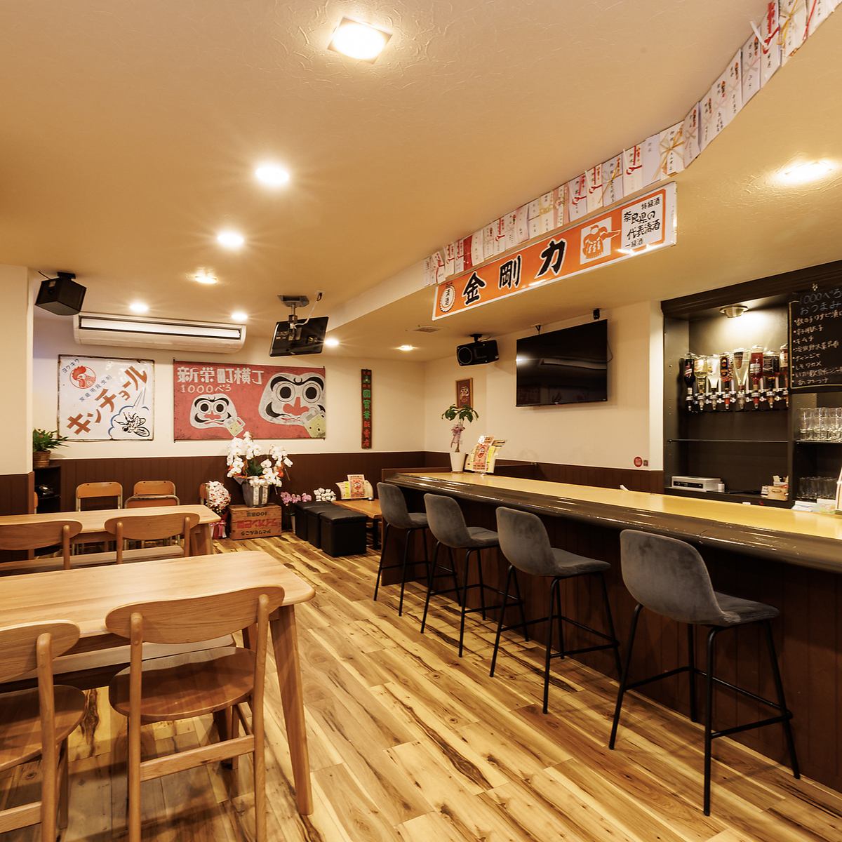 雰囲気自慢の店内でごゆっくりどうぞ！