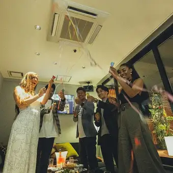 【雨天決行】期間限定！室内完全貸切リゾートテラスBBQプラン！飲み放題付き
