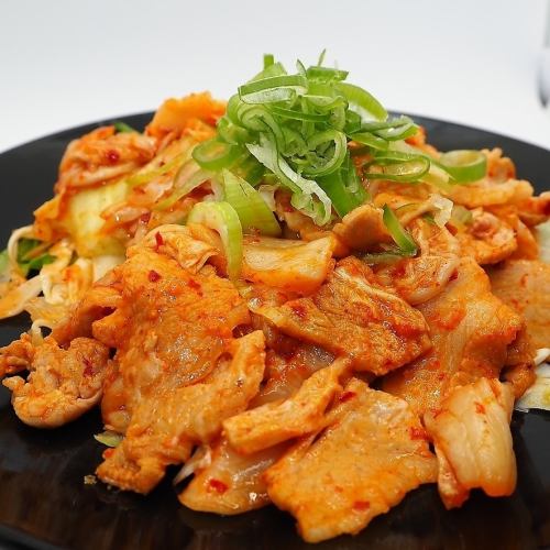 Fried pig kimchi