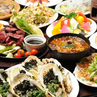 Luxurious Italian course! 7000 yen (3 hours all-you-can-drink included). For groups of 4 or more, the organizer will receive a complimentary bottle of wine.