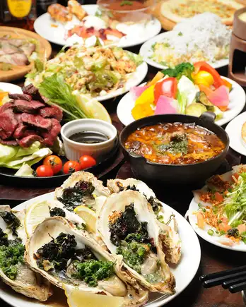 Luxurious Italian course! 7000 yen (3 hours all-you-can-drink included). For groups of 4 or more, the organizer will receive a complimentary bottle of wine.