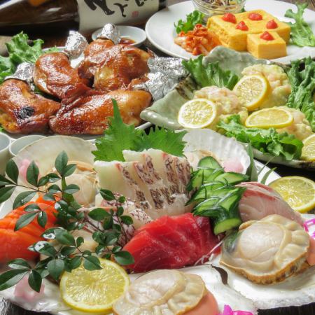 ★マル安千葉店オリジナル★夏限定コース〈全9品〉２H飲み放題付4500円