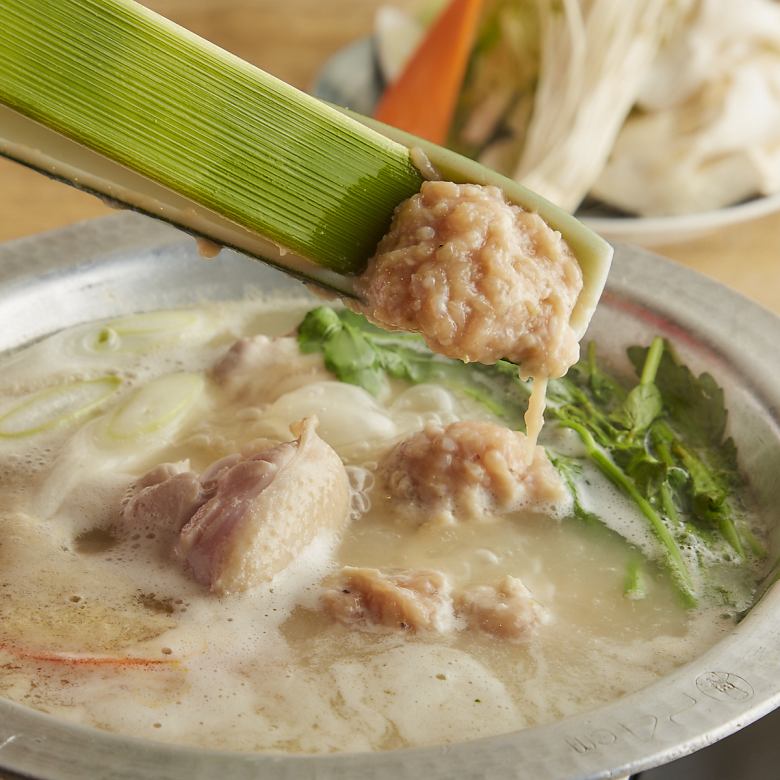 (鶏鍋)濃厚鶏つくね水炊き※1人前