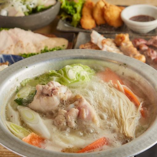 ●親鳥-Oya-●鳥たん漫喫!国産焼鳥と鶏水炊き鍋を味わう!2.5時間飲み放題付【10品5000円】