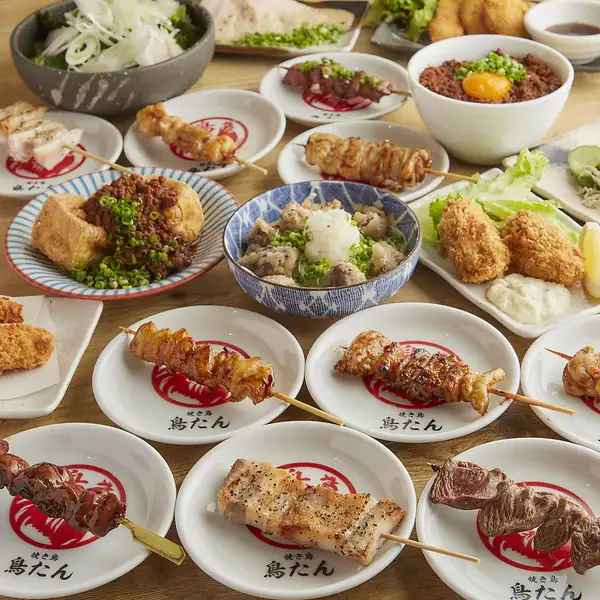 船橋で国産鶏を使った本格焼鳥と牛タンをお楽しみください!