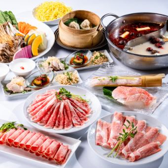 【특선 코스】고기에 해산물을 듬뿍 담은 내용으로 소 비양을 즐길 수 있는 충실 코스