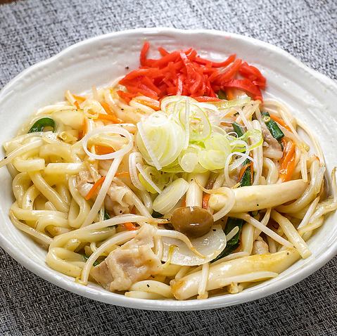 和風焼きうどん（カレー又は明太子マヨ味）