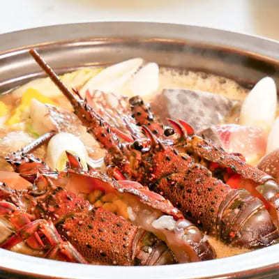 ■3時間飲み放題付『華コース』名物伊勢海老鍋に絶品ローストビーフ〈全10品〉6000円