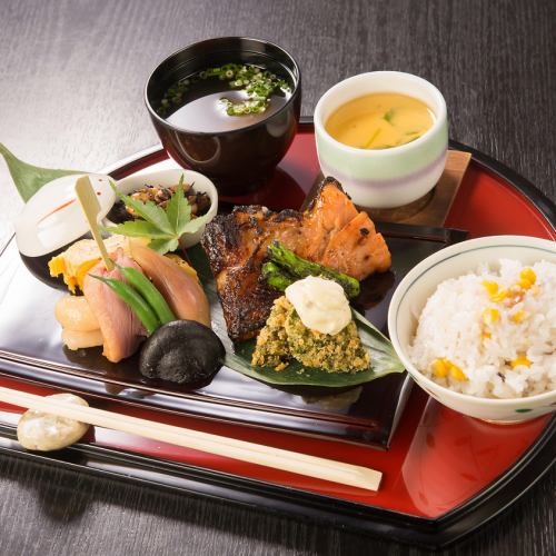 「和」なごみ御膳　（なごみ八寸盛/茶わん蒸し/本日のごはん/お汁椀）