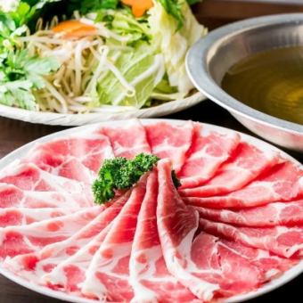 【エリア最安値・食べ放題】自慢のブランド肉しゃぶしゃぶ食べ放題コース！赤字覚悟の1980円