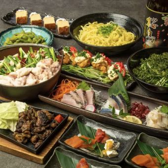 【忘年会・新年会限定】メインは特製鍋か厳選肉のしゃぶしゃぶ!2時間飲み放題付!全7品4000円