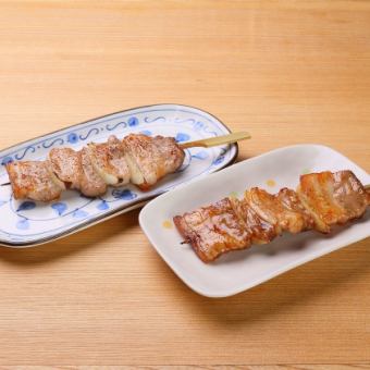 Delicious Pork Skewer (Salt/Sauce) 1 skewer