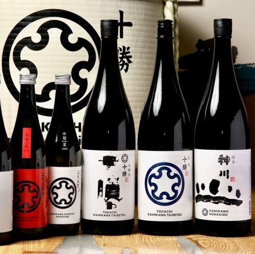 We offer a selection of premium sake from Hokkaido.