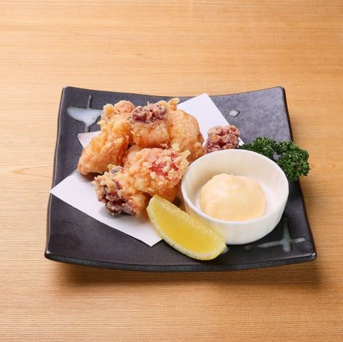 Deep-fried raw octopus from Hidaka