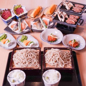 【忘新年会 2時間飲み放題つき♪ 】　馬刺し、鴨ロースとお蕎麦のコース6,000円（税込）