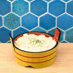 Open-air tartar sauce minced meat cutlet