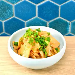 Chili oil bamboo shoots as a snack
