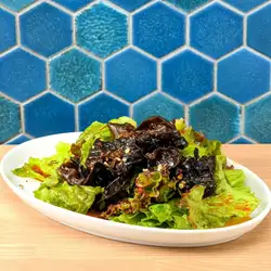 Spicy wood ear mushroom salad
