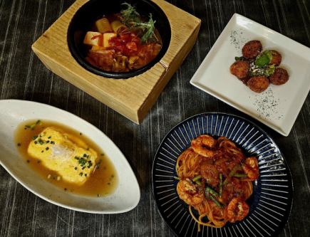 【음료 무제한 포함】 레귤러 4,500엔 코스